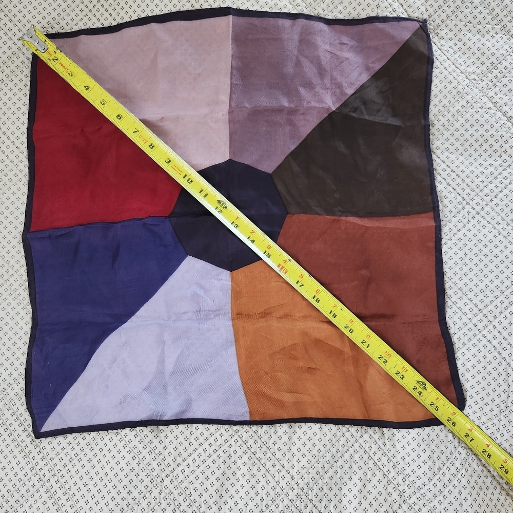 Colorful Geometric Pattern Scarf - Picture 8 of 8